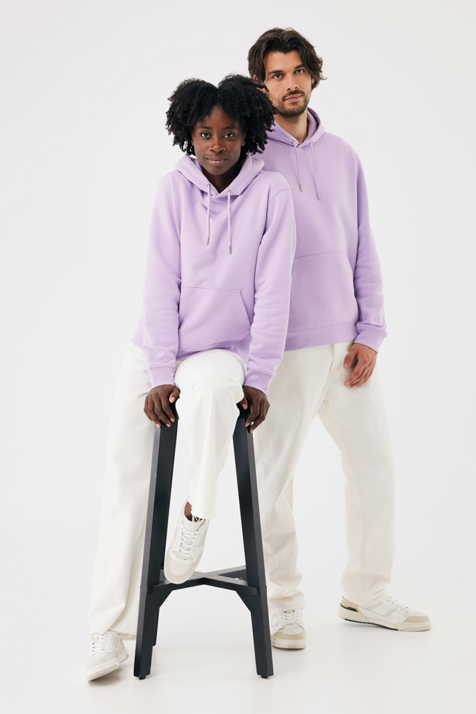 lavender Sudadera con capucha de algodón reciclado Joshua IQONIQ