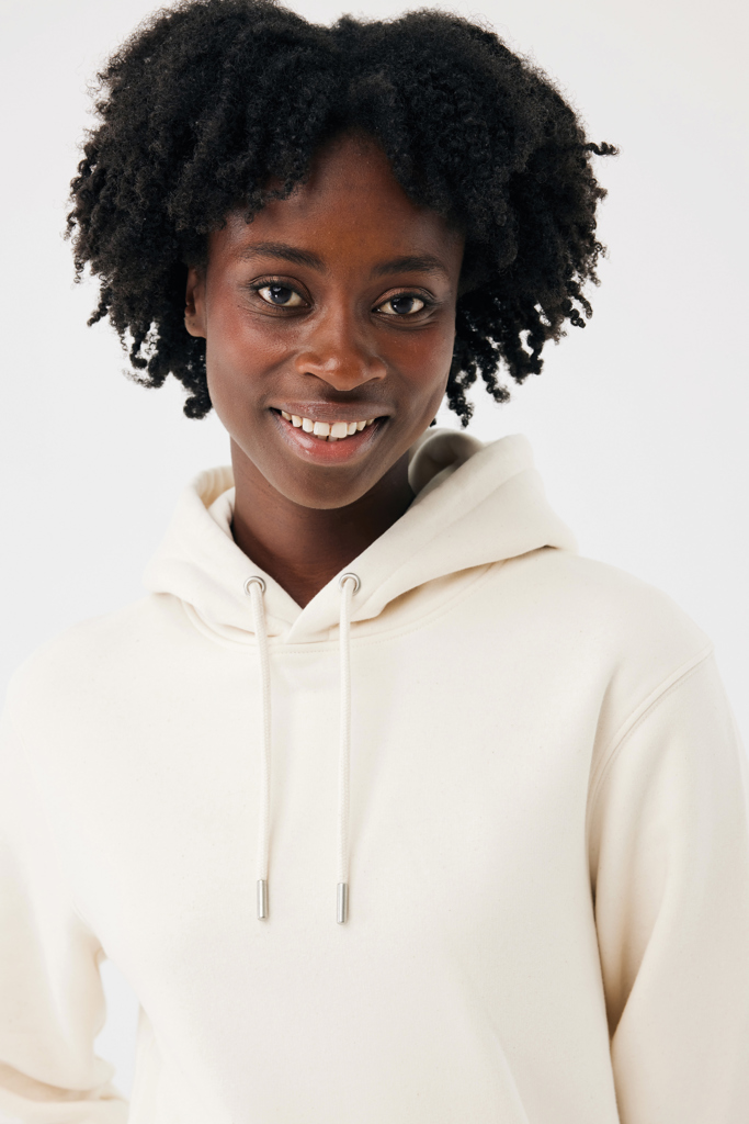 natural raw Sudadera con capucha de algodón reciclado Joshua IQONIQ