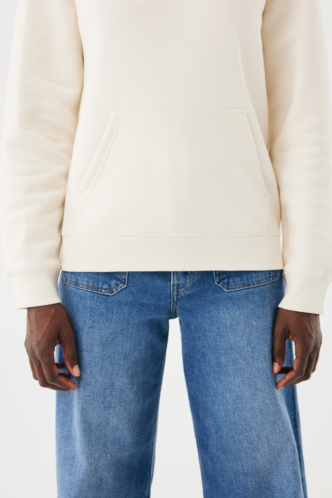natural raw Sudadera con capucha de algodón reciclado Joshua IQONIQ