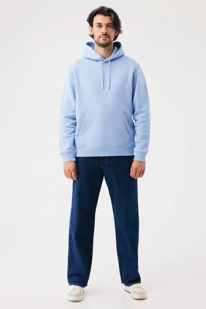 sky blue Sudadera con capucha de algodón reciclado Joshua IQONIQ