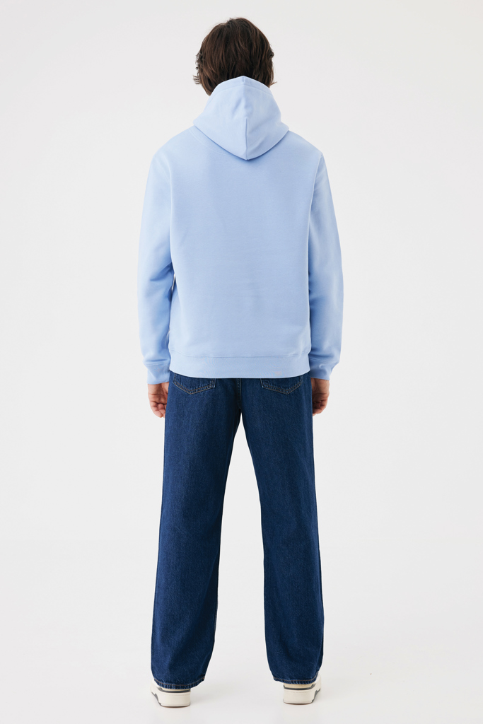 sky blue Sudadera con capucha de algodón reciclado Joshua IQONIQ