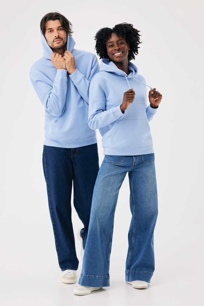 sky blue Sudadera con capucha de algodón reciclado Joshua IQONIQ