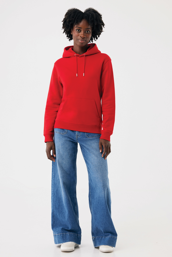 rojo Sudadera con capucha de algodón reciclado Joshua IQONIQ