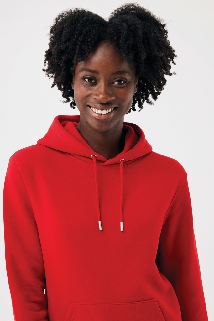 rojo Sudadera con capucha de algodón reciclado Joshua IQONIQ