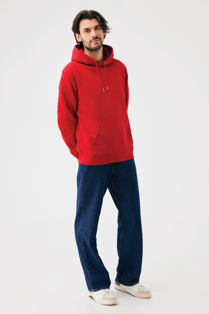 rojo Sudadera con capucha de algodón reciclado Joshua IQONIQ