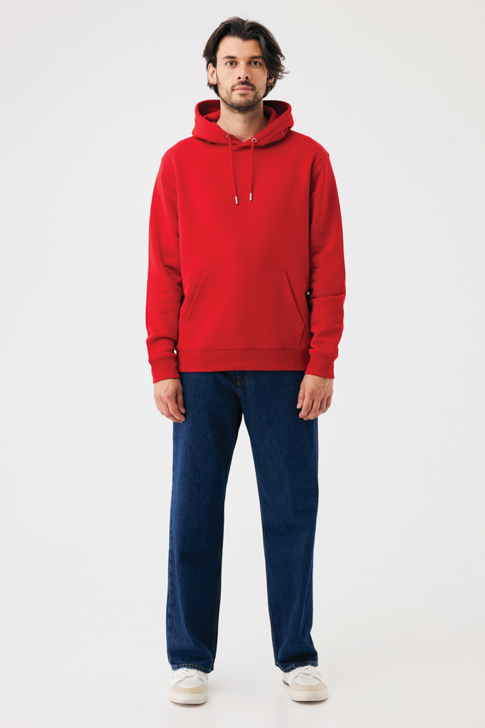 rojo Sudadera con capucha de algodón reciclado Joshua IQONIQ