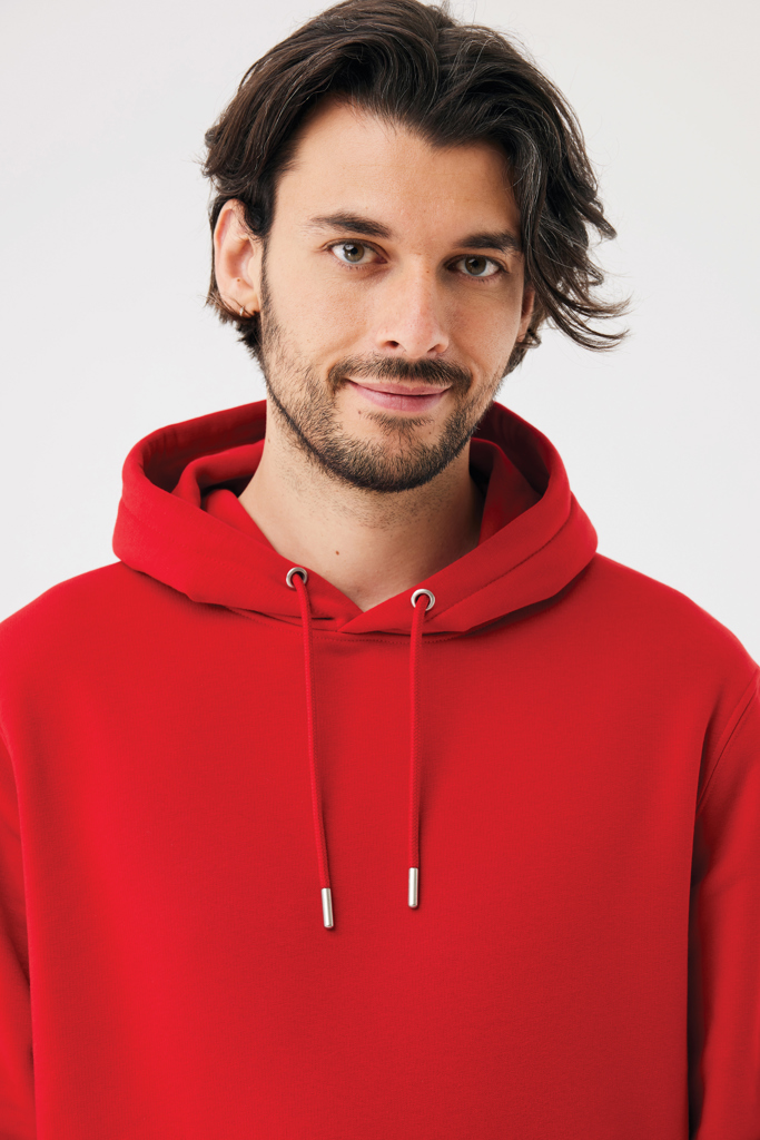 rojo Sudadera con capucha de algodón reciclado Joshua IQONIQ