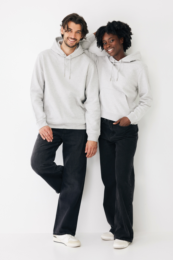 light heather grey Sudadera con capucha de algodón reciclado Joshua IQONIQ