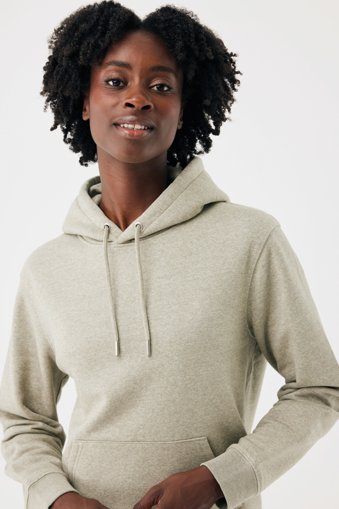 light heather green Sudadera con capucha de algodón reciclado Joshua IQONIQ