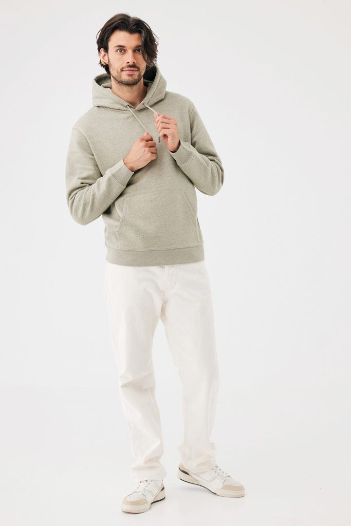 light heather green Sudadera con capucha de algodón reciclado Joshua IQONIQ