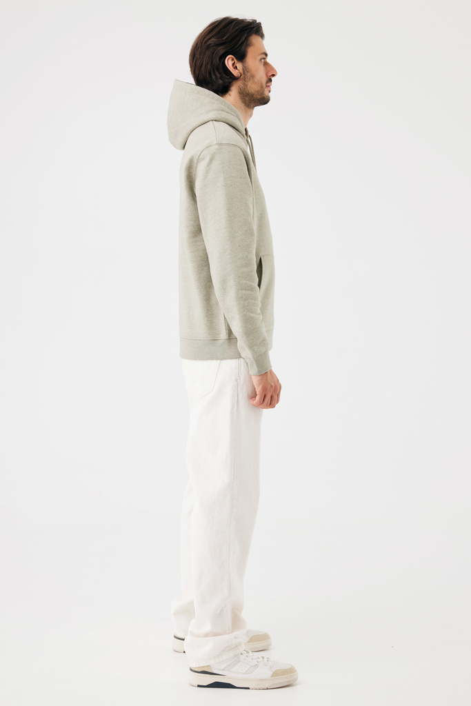 light heather green Sudadera con capucha de algodón reciclado Joshua IQONIQ