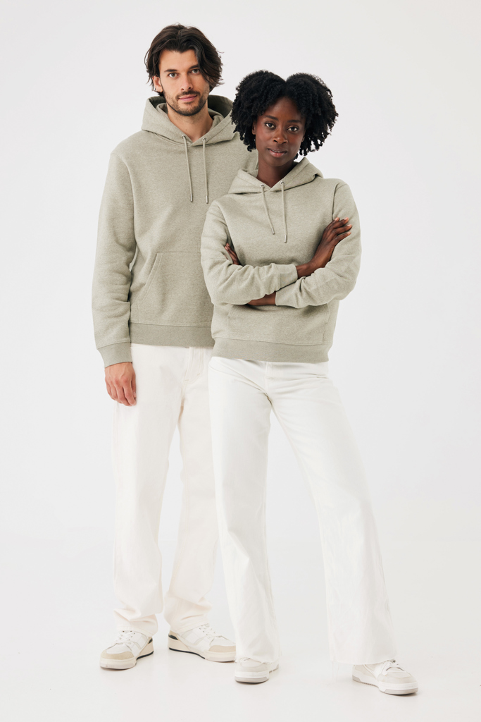 light heather green Sudadera con capucha de algodón reciclado Joshua IQONIQ