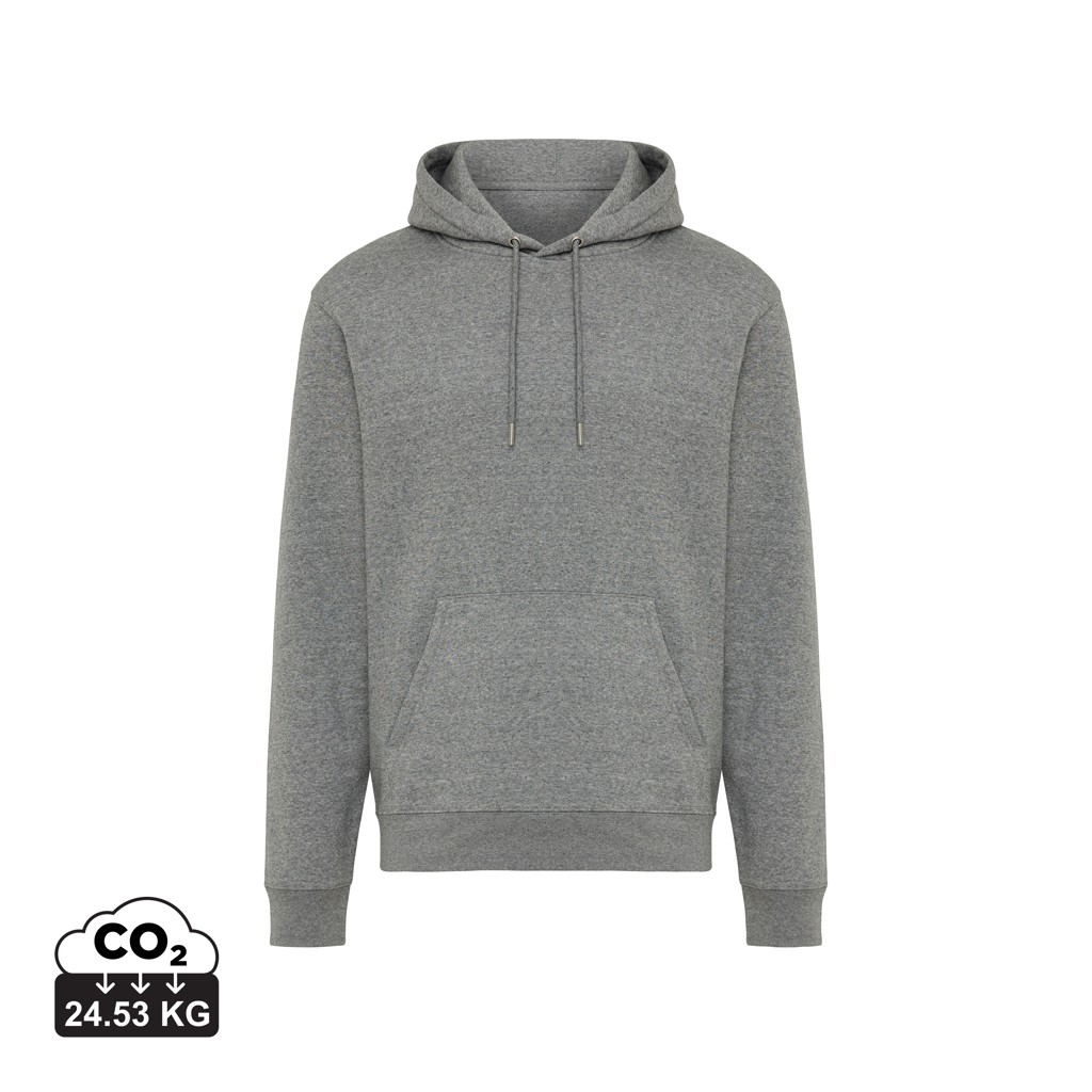 light heather anthracite Sudadera con capucha de algodón reciclado Joshua IQONIQ