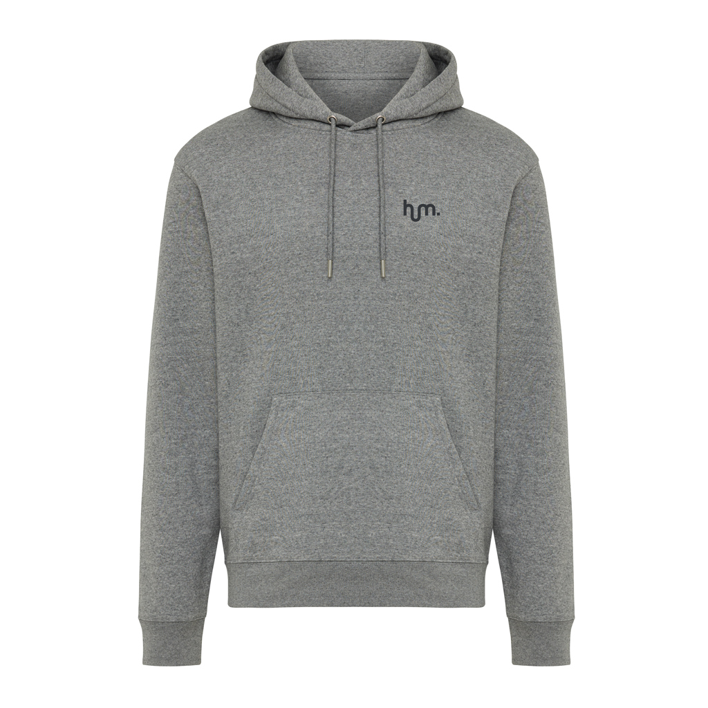 light heather anthracite Sudadera con capucha de algodón reciclado Joshua IQONIQ