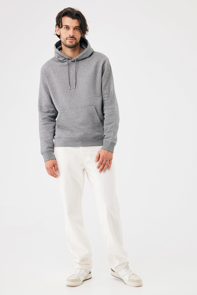 light heather anthracite Sudadera con capucha de algodón reciclado Joshua IQONIQ