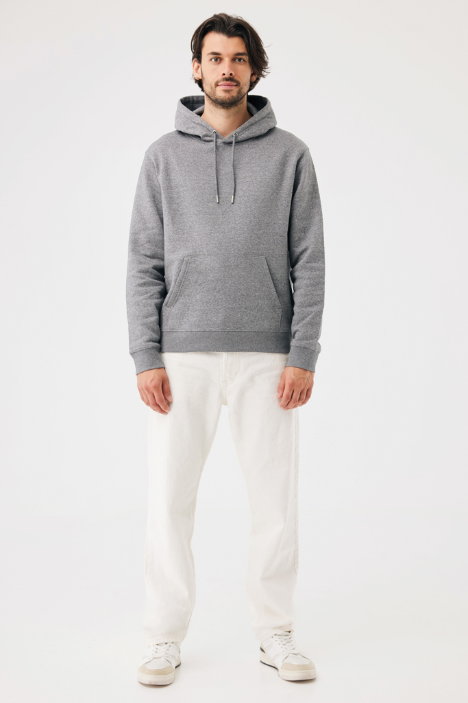 light heather anthracite Sudadera con capucha de algodón reciclado Joshua IQONIQ