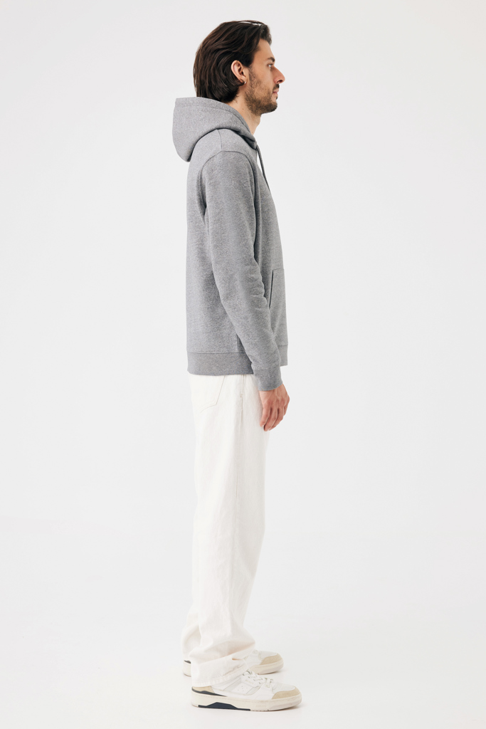 light heather anthracite Sudadera con capucha de algodón reciclado Joshua IQONIQ