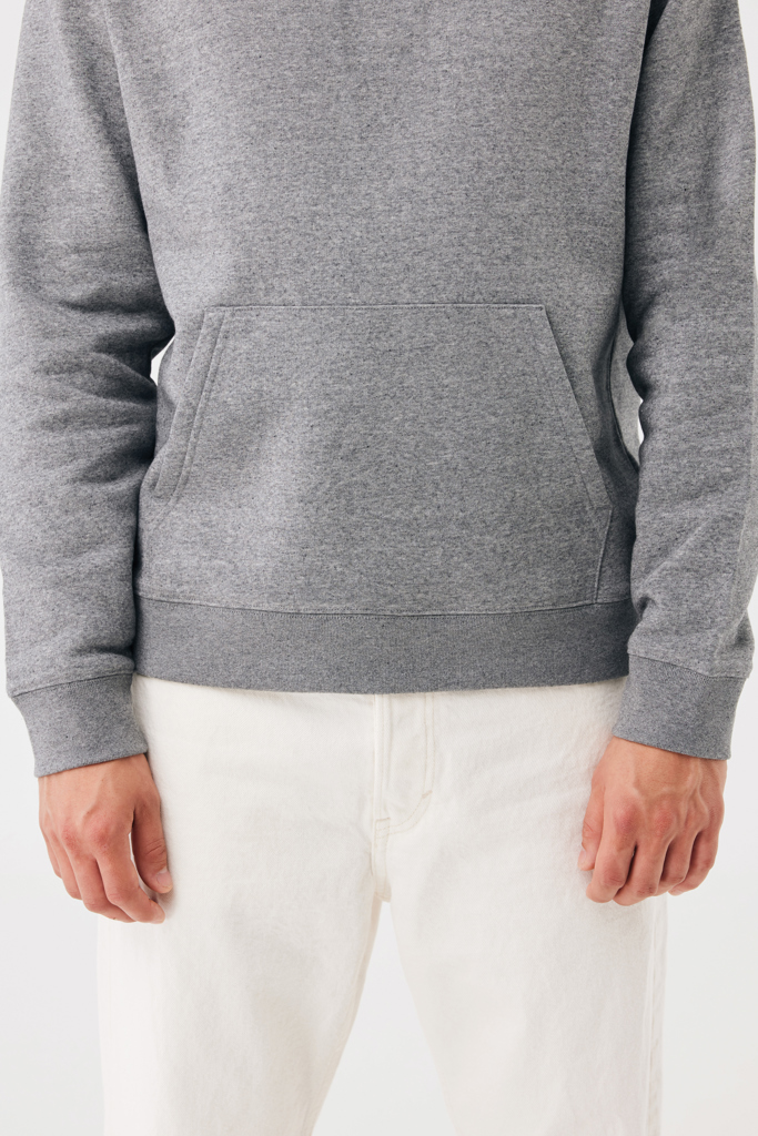 light heather anthracite Sudadera con capucha de algodón reciclado Joshua IQONIQ
