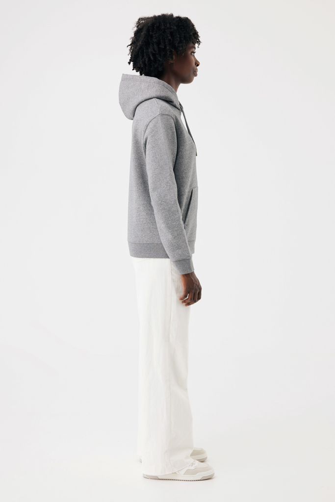 light heather anthracite Sudadera con capucha de algodón reciclado Joshua IQONIQ