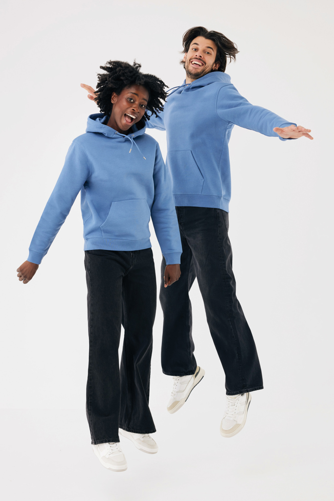 moon blue Sudadera con capucha de algodón reciclado Joshua IQONIQ
