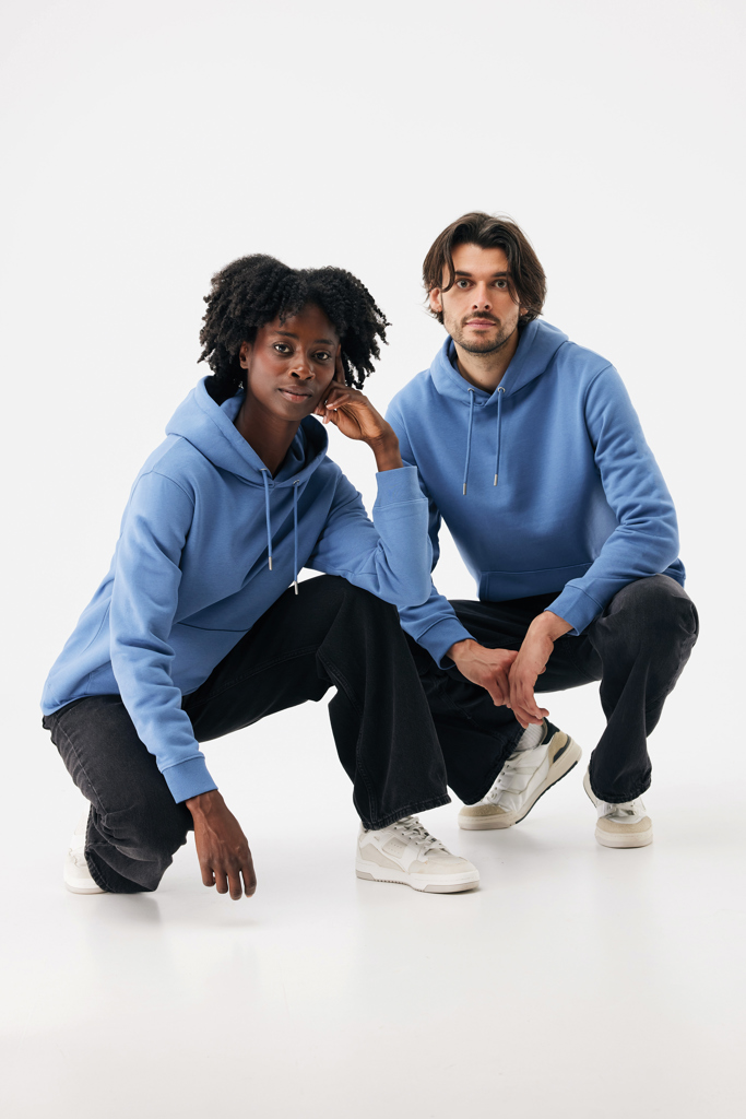 moon blue Sudadera con capucha de algodón reciclado Joshua IQONIQ