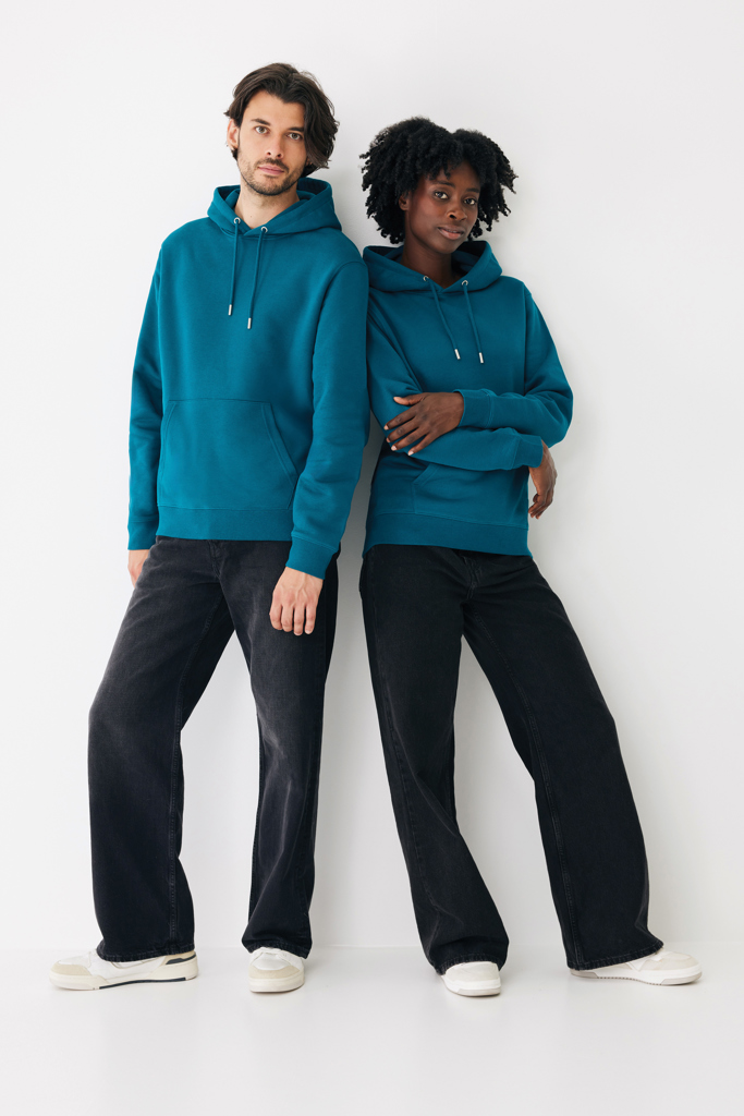 dark teal Sudadera con capucha de algodón reciclado Joshua IQONIQ