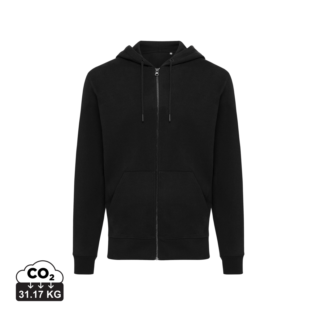 IQONIQ ABISKO SUDADERA CREMALLERA/CAPUCHA ALGODÓN RECICLADO