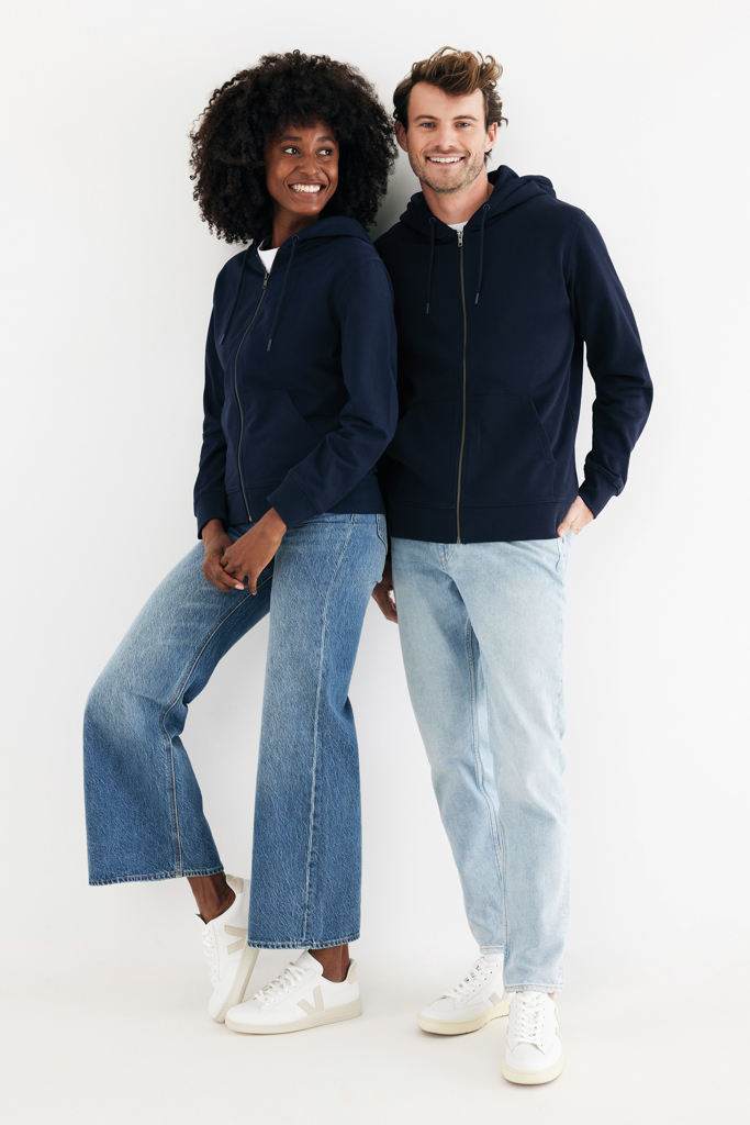 IQONIQ Abisko Sudadera Cremallera/Capucha Algodón Reciclado