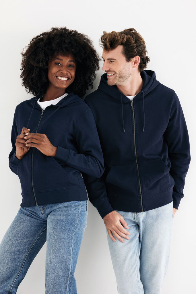 IQONIQ Abisko Sudadera Cremallera/Capucha Algodón Reciclado