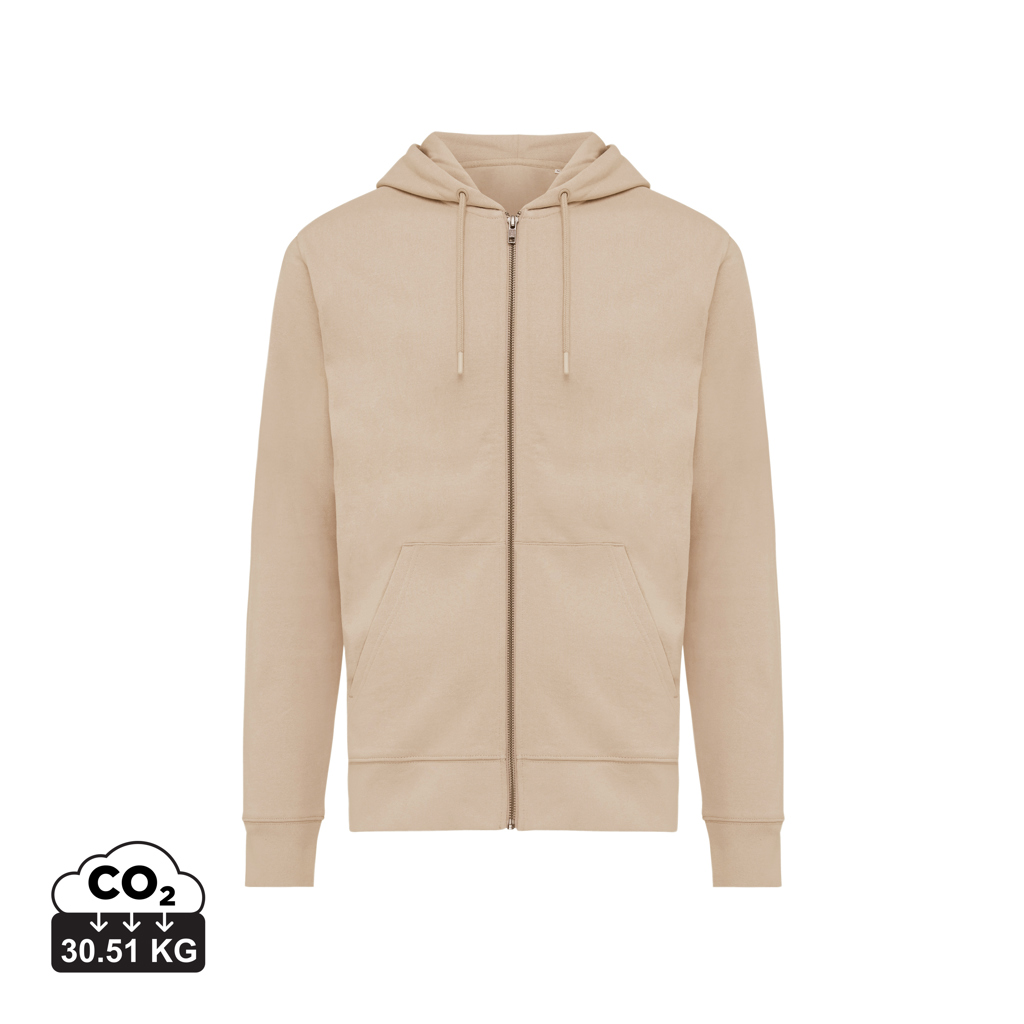 Sweat à capuche avec zip en coton recyclé IQONIQ Abisko