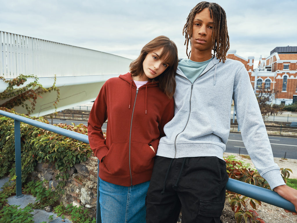 IQONIQ Abisko Sudadera Cremallera/Capucha Algodón Reciclado