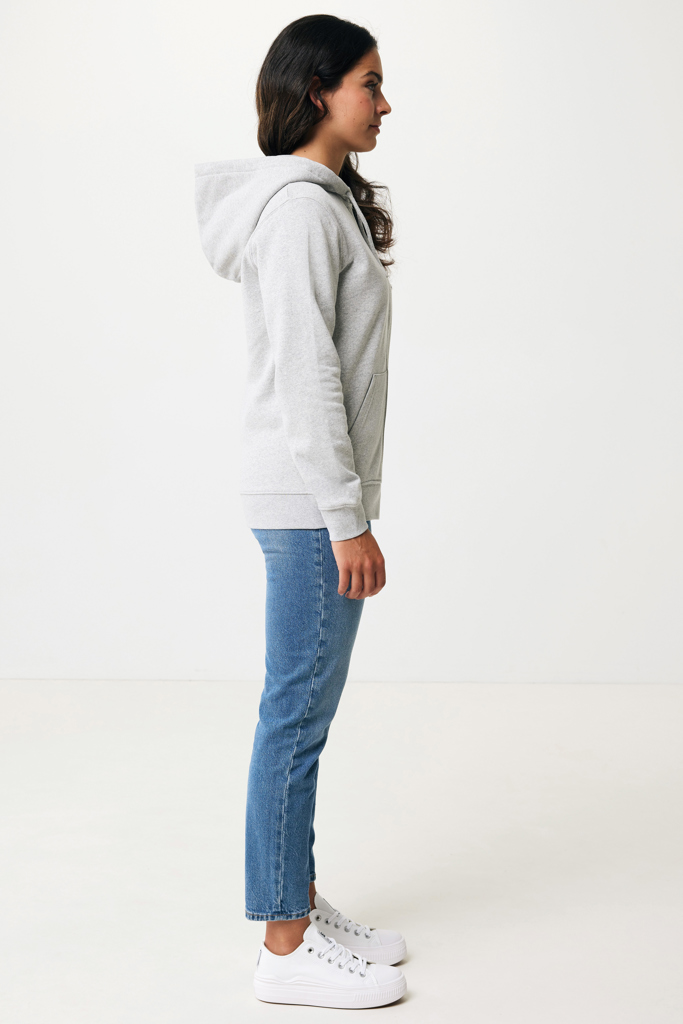 Sweat à capuche avec zip en coton recyclé IQONIQ Abisko