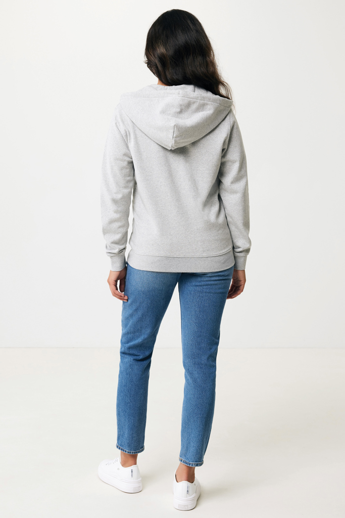Sweat à capuche avec zip en coton recyclé IQONIQ Abisko