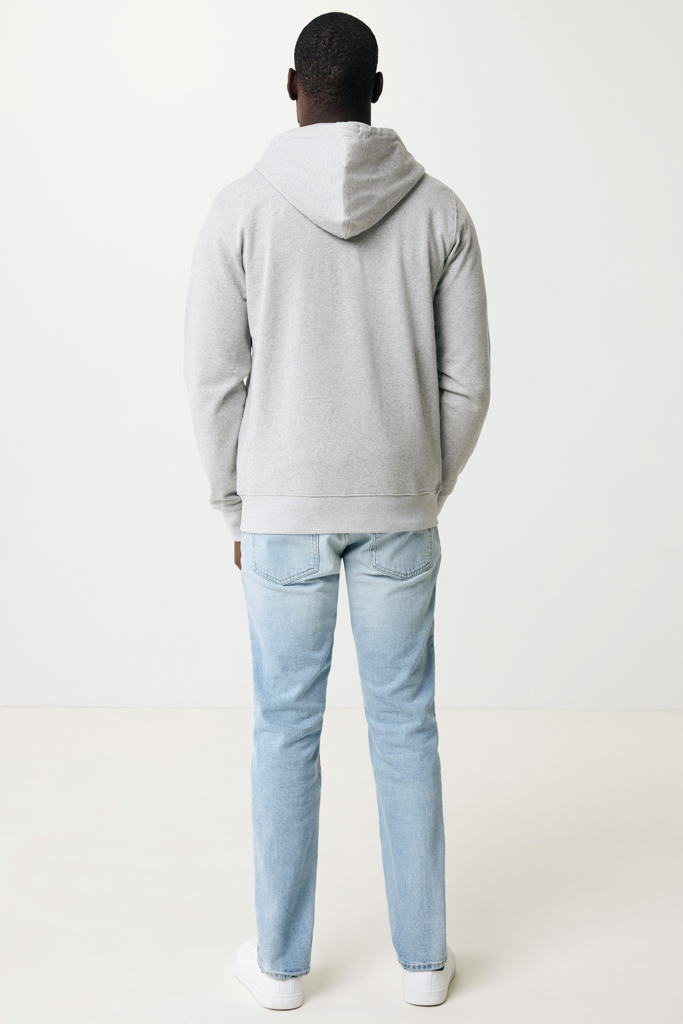 Sweat à capuche avec zip en coton recyclé IQONIQ Abisko