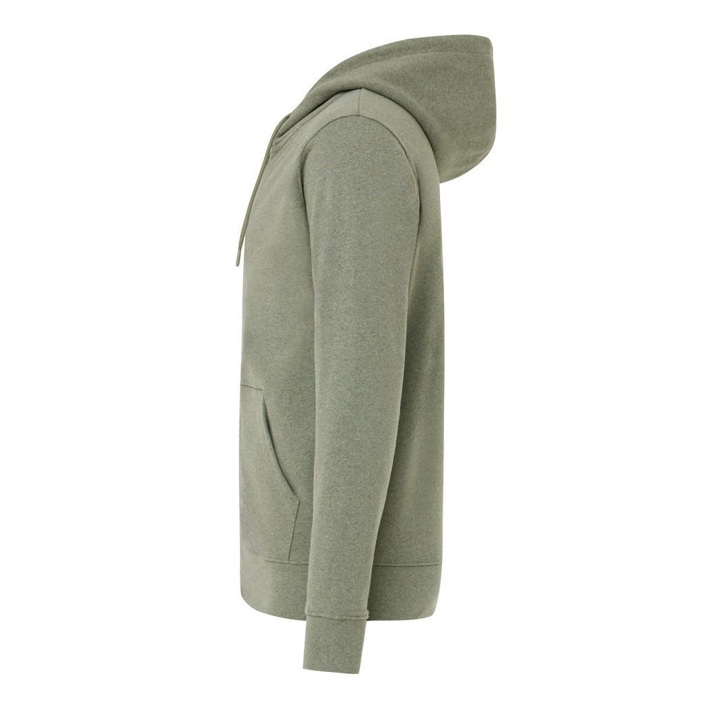 Sweat à capuche avec zip en coton recyclé IQONIQ Abisko
