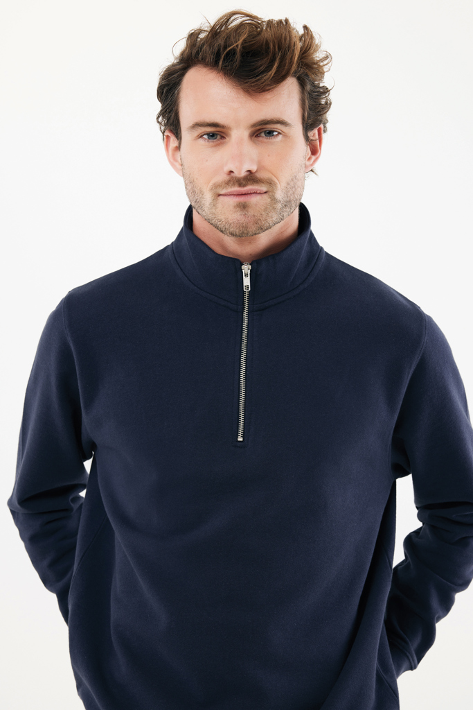 IQONIQ Elgon Sudadera Media Cremallera Algodón Reciclado