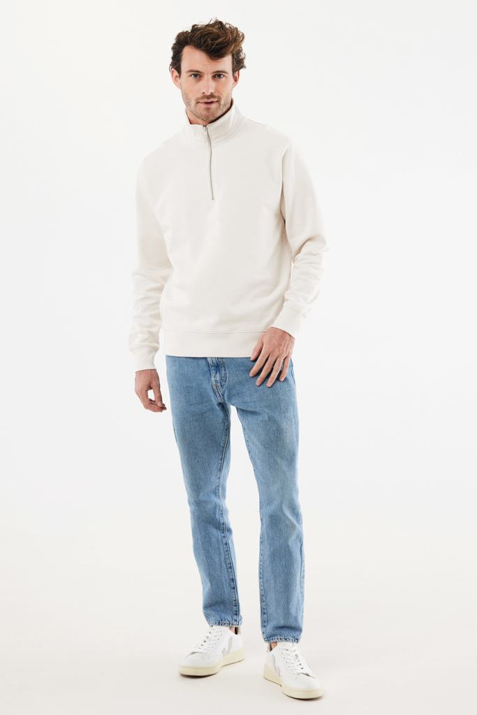 Picture of IQONIQ Elgon recycled cotton quarter zip sweater