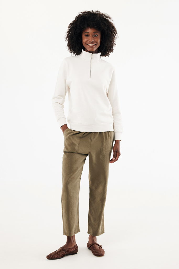 Picture of IQONIQ Elgon recycled cotton quarter zip sweater