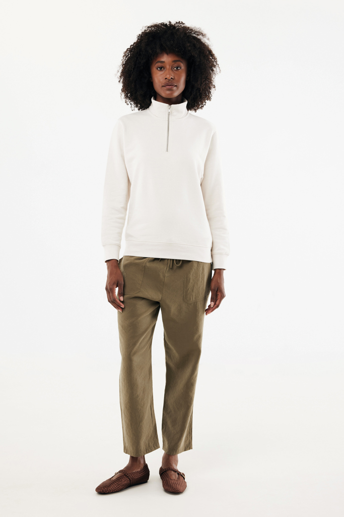 Picture of IQONIQ Elgon recycled cotton quarter zip sweater