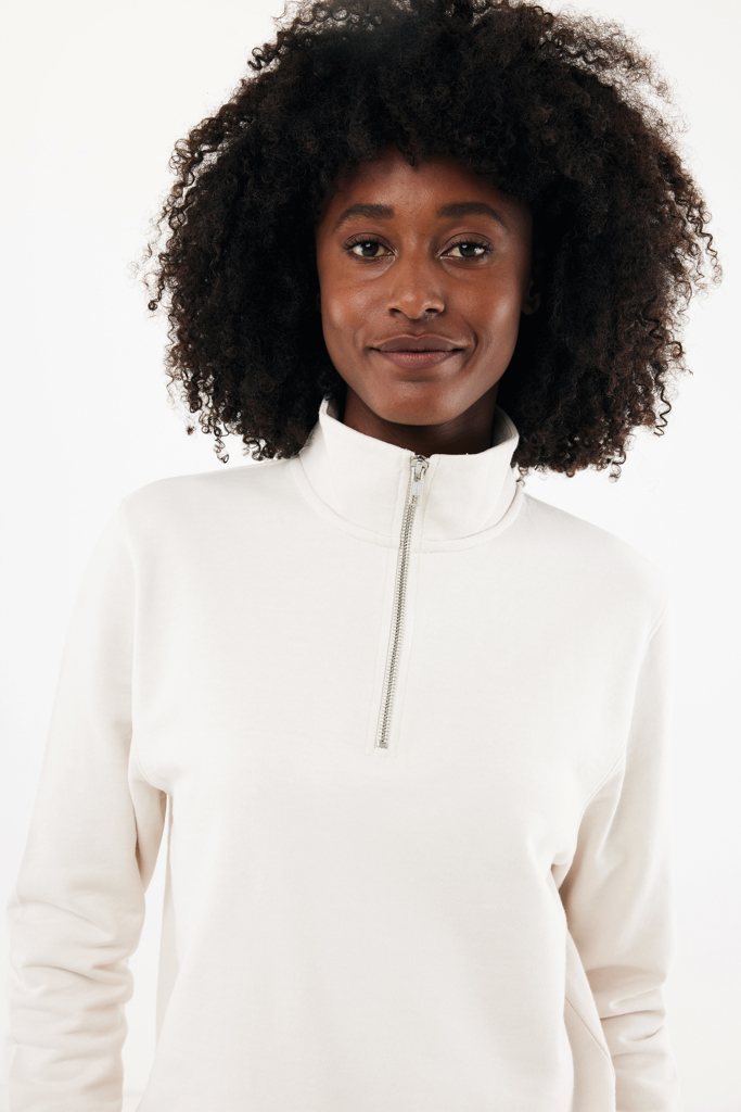 Picture of IQONIQ Elgon recycled cotton quarter zip sweater