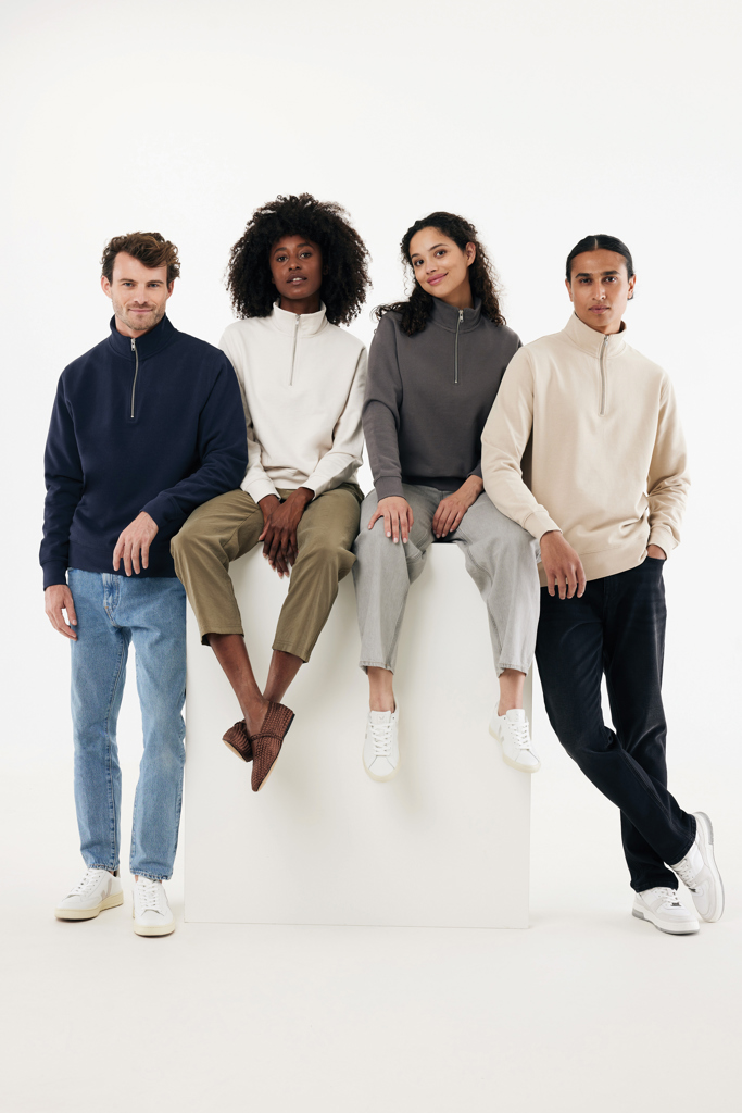 Picture of IQONIQ Elgon recycled cotton quarter zip sweater