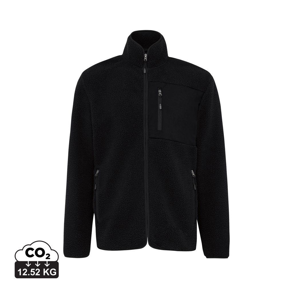T9800.001.XL<br> IQONIQ Diran recycled polyester pile fleece jacket