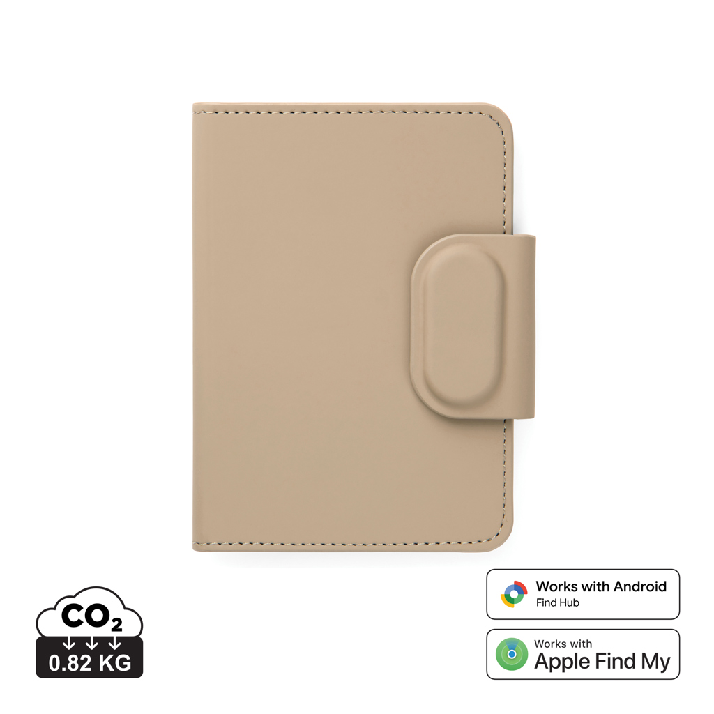 greige Funda pasaporte VINGA Baltimore RCS con buscador doble