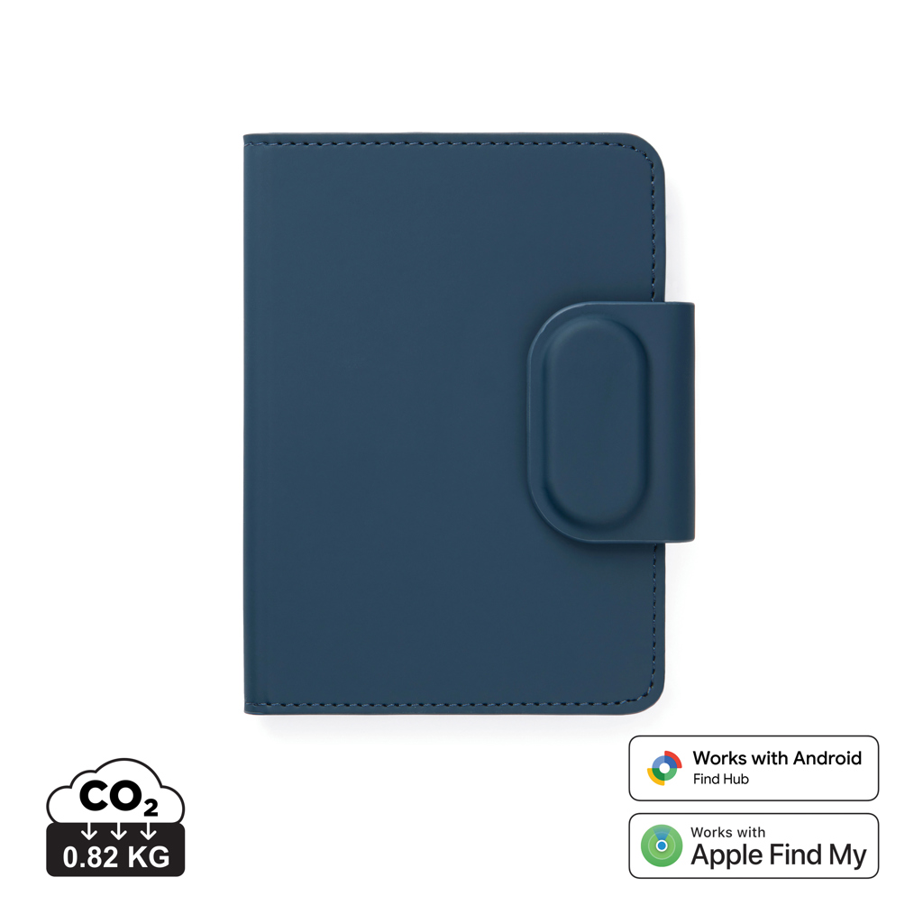 azul marino Funda pasaporte VINGA Baltimore RCS con buscador doble
