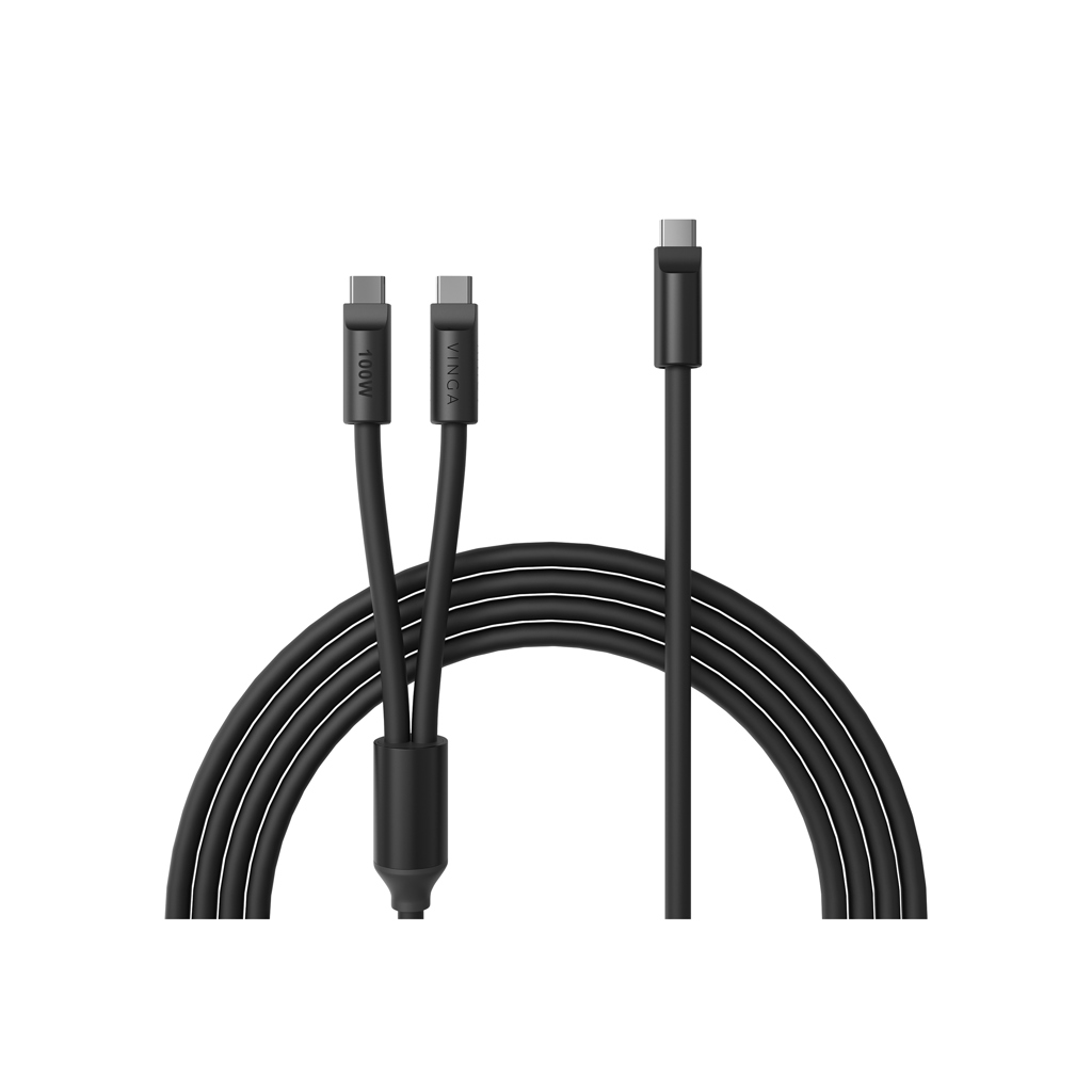 Cable de carga múltiple de silicona VINGA Baltimore (C+2C)
