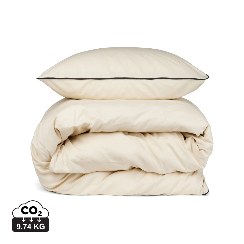 beige Juego ropa 4 pcs de cama VINGA Marston OCS algodón orgánico