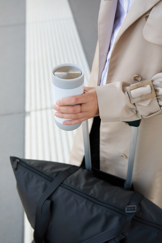 Taza push VINGA Erie RCS SS reciclada 350 ml