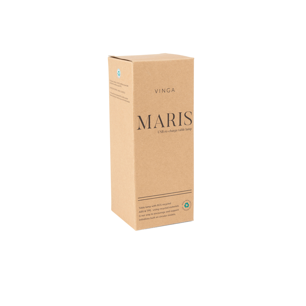 Lámpara de mesa VINGA Maris RCS de ABS reciclado