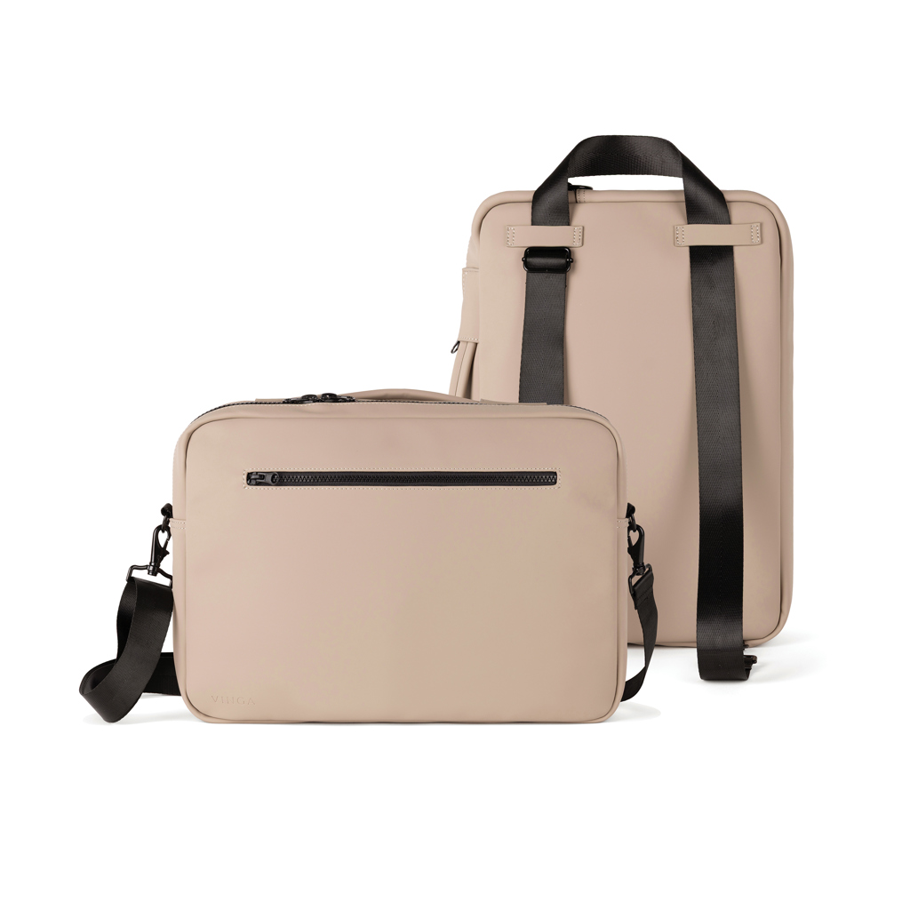 greige Mochila convertible VINGA Baltimore RCS