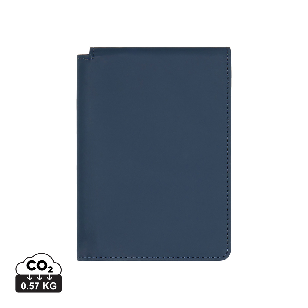 azul marino Funda para pasaporte RFID VINGA Baltimore RCS de poliéster